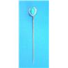 Image 1 : A French gold stickpin, with turquoise and diamond set heart shaped finial...