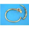 Image 1 : A Victorian Etruscan design gold hinged bangle, with rams head terminal (a.f)...