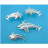Image 1 : A Georg Jensen 925 standard silver dolphin brooch, pattern 317, a similar smaller brooch, 317B an...