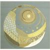 Image 1 : A 20th century abstract needlework picture of the planets and comets worked in gold and silver me...