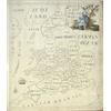 Image 1 : A George III silk embroidered map sampler, entitled a Map of England & Wales by D.Smith 1789 with...