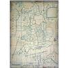 Image 1 : A George III embroidered needlework "map" sampler, of Great Britain and North France, indistinctl...