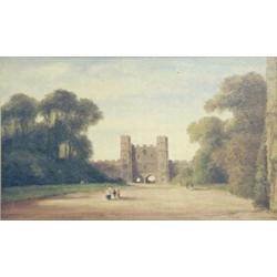 Sarah Louise Kilpack (fl. 1880-1909) Oil on board, Battle Abbey, Signed, 10 x 16 ins....