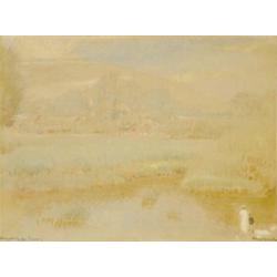 Albert Goodwin (1845-1932) Pair of watercolours, "Stratly on Thames" and Bosham, One signed, 7.25...