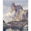 Image 1 : Gilbert Munger (1837-1903) American Oil on canvas, Mountain pool and peak, Signed, 36 x 30 ins....