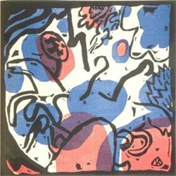 Wassily Kandinsky (1866-1944) Russian Album of woodblock prints, "Klange", Set of 56 prints inclu...