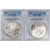 Image 1 : 2003 & 2004 AMERICAN SILVER EAGLES, PCGS MS-69