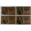 Image 1 : (4) 1874 TWENTY FIVE CENT US FRACTIONAL CURRENCY PCS