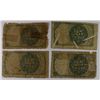 Image 2 : (4) 1874 TWENTY FIVE CENT US FRACTIONAL CURRENCY PCS