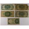 Image 2 : (5) FIFTY CENT US FRACTIONAL CURRENCY PCS