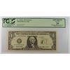 Image 1 : 1993 $1 FEDERAL RESERVE NOTE (MAJOR MINT ERROR-MISSING HALF SERIAL #) PCGS 20 AP