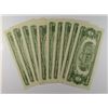 Image 2 : (10) $2 US RED SEAL NOTES CH CU