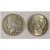 Image 1 : PEACE SILVER DOLLARS: 1922 MS-63 & 1934-D VF/XF