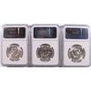 Image 2 : LOT OF ( 3 ) 1954-S FRANKLIN HALF DOLLARS, NGC MS-63