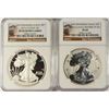 Image 1 : 2012-S AMERICAN SILVER EAGLE SET, NGC REVERSE PROOF PF-69 & PF-69 ULTRA CAMEO