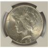 Image 2 : 1923 PEACE SILVER DOLLAR, NGC MS-66  TOUGH!