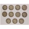Image 1 : (11) BARBER HALF DOLLARS (06-O, 07, 07-O,07-D, 08, 08-S, 09-O, 12-D, 13-S,