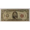 Image 1 : 1934 $5 FEDERAL RESERVE NOTE (HAWAII)
