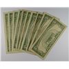 Image 2 : (10) $5 US RED SEAL NOTES