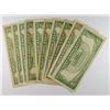 Image 2 : (10) $5 US BLUE SEALS NOTES