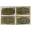 Image 2 : (4) TEN CENT US FRACTIONAL PCS