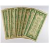 Image 2 : (10) 1928 $1 SILVER CERTIFICATES (FUNNY BACKS)