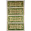 Image 2 : (4) 1934 $1 SILVER CERTIFICATES (FUNNY BACKS)