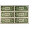 Image 2 : (6) 1935/57 $1 SILVER CERTIFICATES CH CU