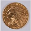 Image 1 : 1909-D $5.00 GOLD INDIAN, MS-63 NICE!