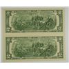 Image 2 : UNCUT 2003 $2.00 NOTES: (7) FOLDERS WITH (2) UNCUT $2.00 NOTES WITH FACTS