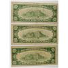 Image 2 : LOT OF ( 3 ) CIRCULATED $10.00 SILVER CERTIFICATES