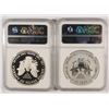 Image 2 : 2012-S AMERICAN SILVER EAGLE SET, NGC REVERSE PROOF PF-69 & PF-69 ULTRA CAMEO
