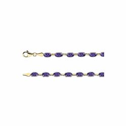 Sky Blue Topaz or Amethyst Bracelet
