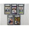 Image 1 : AUTOGRAPHED/GRADED SGC BASEBALL ROOKIE LOT (5) BARRY BONDS, SCHILLING, VIZQUEL,