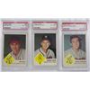 Image 1 : 3-1963 FLEER BASEBALL GRADED PSA- #4 BROOKS ROBINSON PSA 3, #45 SPAHN PSA 6, #60