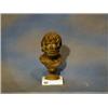 Image 1 : After the antique, a bronze head and shoulders bust of a classical man raised on a marble base (f...