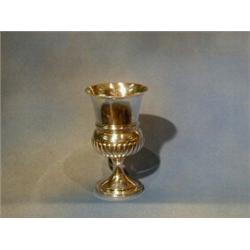 A George IV thistle shaped silver goblet London 1828, 4 ozs £100-150...