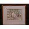 Image 1 : Lionel T Crawshaw, watercolour drawing "Impressionist Scene - The Genoese Fountain Corte" the rev...