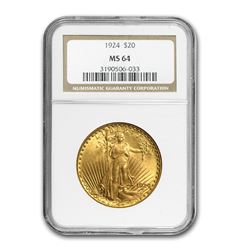 $20 Saint-Gaudens Gold Double Eagle MS-64 NGC