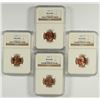 Image 1 : 1961, 62, & 2 64 LINCOLN CENTS NGC MS-66 RD