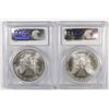 Image 2 : 2002 & 2003 AMERICAN SILVER EAGLES, PCGS MS-69