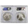 Image 2 : 2003 & 2004 AMERICAN SILVER EAGLES, PCGS MS-69