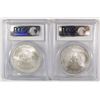Image 2 : 2006 & 2007 AMERICAN SILVER EAGLES, PCGS MS-69
