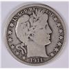 Image 1 : 1911 BARBER HALF DOLLAR F/VF