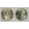 Image 1 : (2) 1986 AMERICAN SILVER EAGLES, UNC. COINS MAY HAVE SLIGHT SCRATCH/IMPERFECTION
