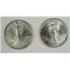 Image 1 : (2) 1990 AMERICAN SILVER EAGLES, UNC. COINS MAY HAVE SLIGHT SCRATCH/IMPERFECTION