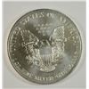 Image 2 : 1996 AMERICAN SILVER EAGLE, UNC.  BUT HAS "SCUFF MARK" AT 3 O-CLOCK, KEY DATE!