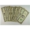 Image 1 : ( 9 ) $2.00 RED SEAL ( STAR) NOTES, VG-UNC & ( 2 ) 2003 $2.00 ( STAR ) NOTES CU