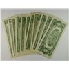 Image 2 : ( 9 ) $2.00 RED SEAL ( STAR) NOTES, VG-UNC & ( 2 ) 2003 $2.00 ( STAR ) NOTES CU