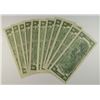 Image 2 : ( 11 ) 1976 $2.00 (STAR ) NOTES, UNC TO CU